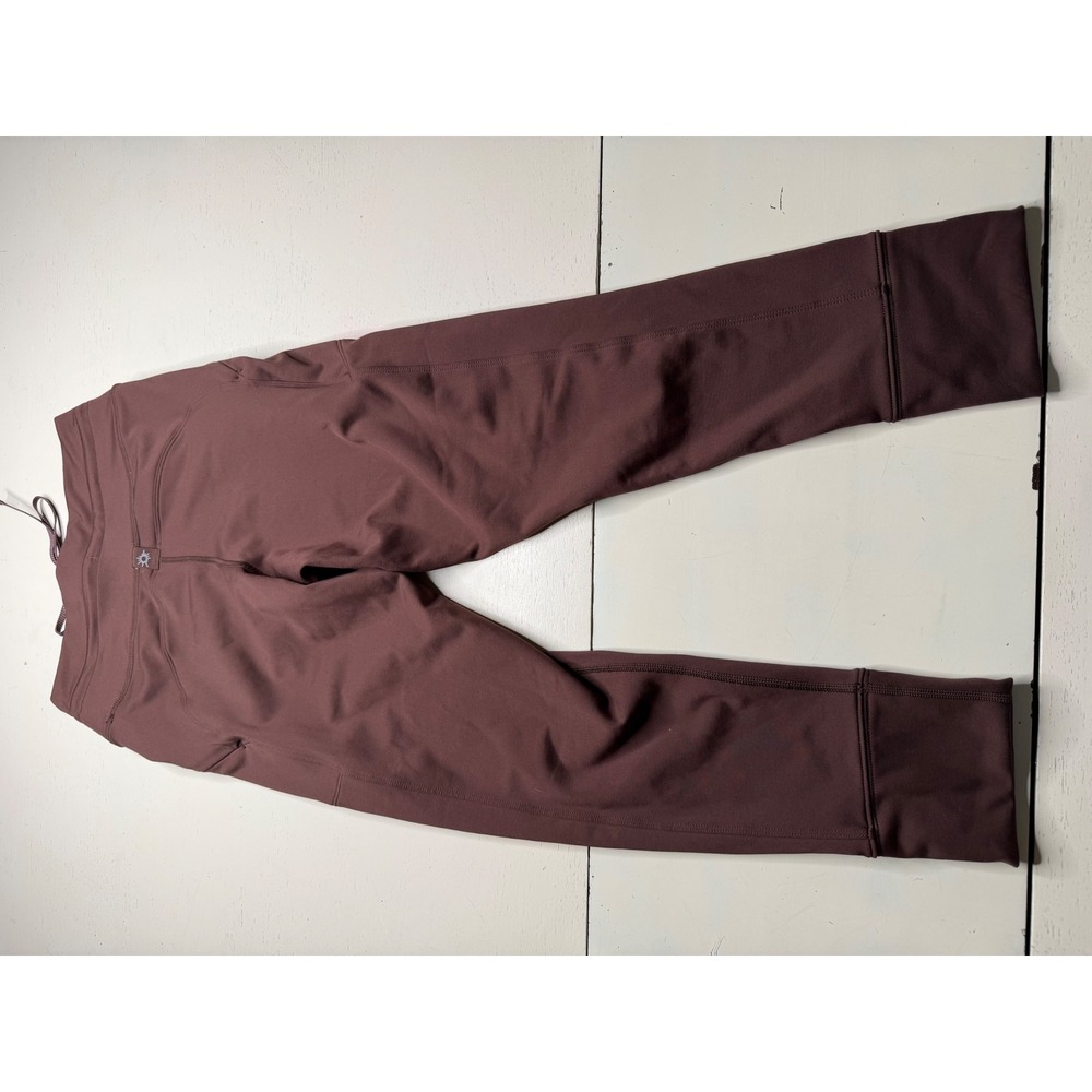 OFFLINE by Aerie Warmup Leggings Burgundy High Rise Women's  Size Large Short - Picture 7 of 7